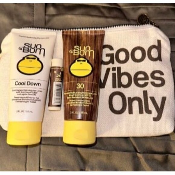 New Travel Sun Care Pack - Moisturizing Sunscreen, Lip Balm & Cool Down Lotion - Picture 1 of 2